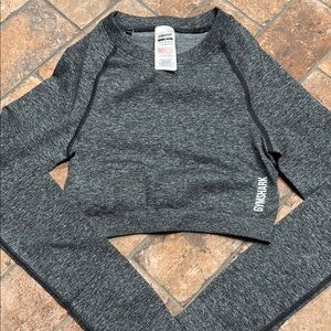 Gymshark Heather Gray Athletic Top